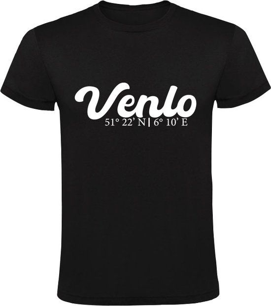 Sol's Venlo Coordinaten Heren T-shirt Zwart Maat L
