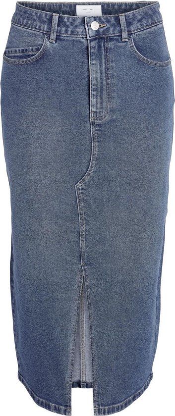 NOISY MAY NMKATH Denim Midi Skirt - Medium Blue - Women's Size S