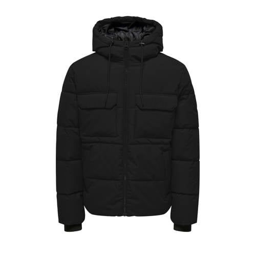 ONLY & SONS ONSELIJAH Gewatteerde jas Zwart