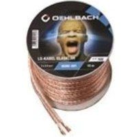 Oehlbach Kabel Oehlbach DIY Home HiFi - Luidsprekerkabel - 2.5 mm² - niet-geïsoleerde draad naar niet-geïsoleerde draad - 10 m - transparant