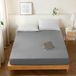 KONO Bedding Fitted Sheet Brushed Microfiber Fitted Sheet 30 cm Deep Pocket (Grey, 90x200cm)