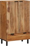 vidaXL Highboard Bruin 60 x 33 x 100 cm Massief Mango Hout