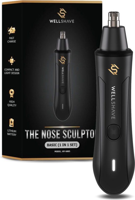 Wellshave Neustrimmer Basic - Wenkbrauw en Oorhaar trimmer - Neustrimmer mannen