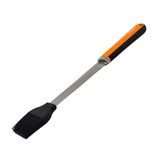 Fackelmann BBQ-grillkwast met voedselveilige siliconen, kop 19,5 cm met SS430 gesatineerd roestvrij staal, ergonomische greep PP en TPR, antislip, 1 stuk