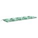 vidaXL Coussin de banc de jardin 180x50x7 cm Tissu Oxford motif feuilles Vert