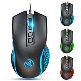 HXSJ Gaming Muis - 3600DPI - 7 Kleuren Achtergrondverlichting - USB Bedraad - Zwart