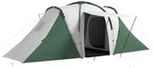 Familietent voor 4-6 Personen - 555x225x190 cm - Groen - 2 Slaapkamers & 1 Woonruimte - Waterdicht - UV-bescherming