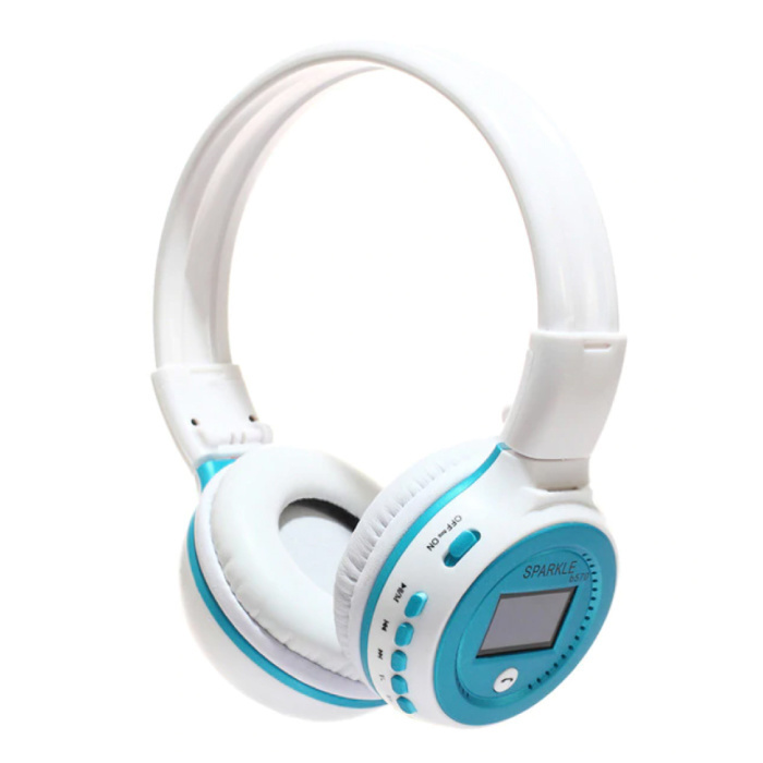 Zealot B570 Draadloze Koptelefoon met LED Display en FM Radio - Bluetooth 5 0 Wireless Headphones Stereo Studio Blauw