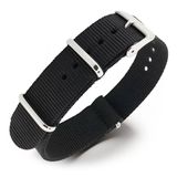 NATOS.com DKM B.V. NATO Horlogeband G10 Military Nylon Strap - Zwart 21mm