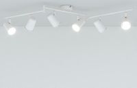 HOFTRONIC Riga Witte LED Plafondlamp 6 Spots