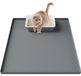 Merkloos Kattenbakmat Kattenbakmatten Groot - Grijs - 80 x 56 cm
