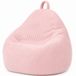 Bananair - Peervorm zitzak - ribfluweel - Afneembare hoes - Volwassenen & Kinderen - Roze - 80 x 70 cm
