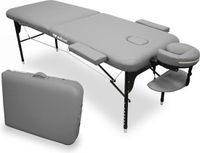 WELLCORE Klapstoel van aluminium, 186 x 66 cm, zilver