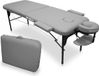 WELLCORE Klapstoel van aluminium, 186 x 66 cm, zilver