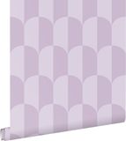 ESTAHome behang art deco bogen lila paars - 53 cm x 10.05 m
