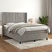 Maison Exclusive - Lit boxspring avec matelas, gris clair, 140x190 cm, velours
