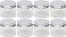Merkloos 8x Kunststof weckpot/inmaakpot 50 ml met schroefdeksel