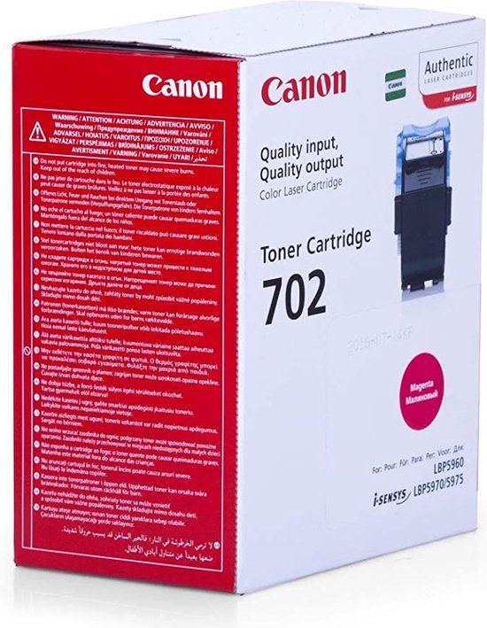Canon 702 Magenta Toner Cartridge - 6,000 Page Yield - Compatible with Canon LBP-5960, i-SENSYS LBP5970, LBP5975