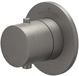 IVY Bond Afbouwdeel Inbouwthermostaat Symmetry met Rond Rozet - Geborsteld Metal Black PVD