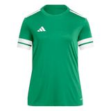 adidas dames Squadra25 Jersey Short Sleeve Shirt, team green/white, XXL