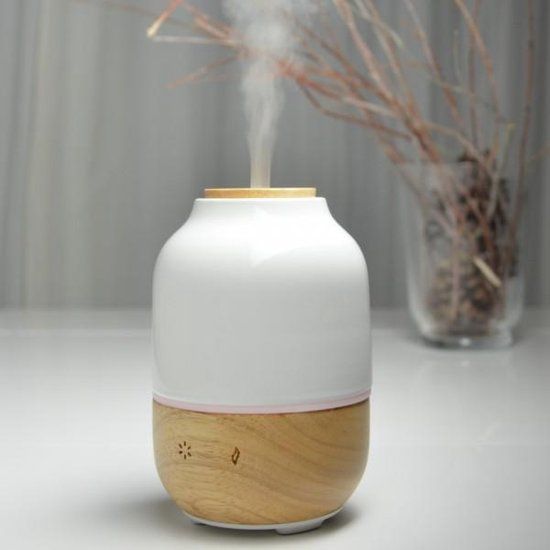 ZenA'rome Purisia Aroma Diffuser - 120 ml - White with Wood
