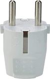Rechte stekker 4,8 mm t/aarde 16 A, PVC