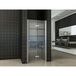 Wiesbaden Maki Porte pliante droite - 800x2000x8mm - NANO - Verre clair/Chrome