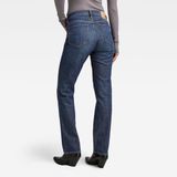 G-Star Strace Straight Wmn Jeans Dames Katoen Elastaan Blauw
