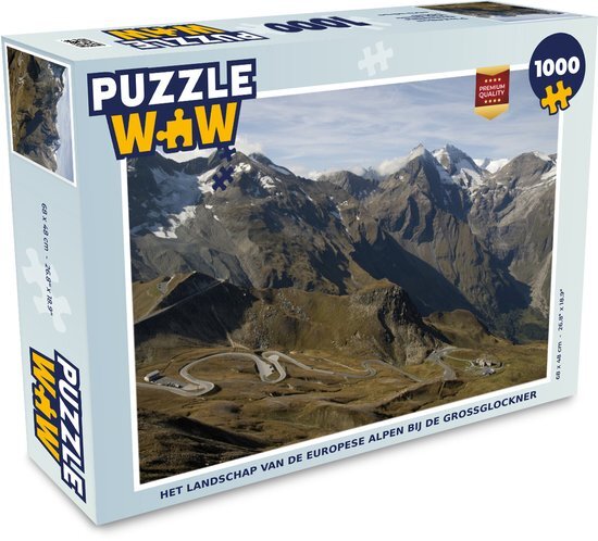 MuchoWow Puzzel Het landschap van de Europese Alpen bij de Großglockner - Legpuzzel - Puzzel 1000 stukjes volwassenen