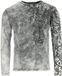 Black Premium by EMP grijs shirt met lange mouwen met runen en gewei - Heren - S