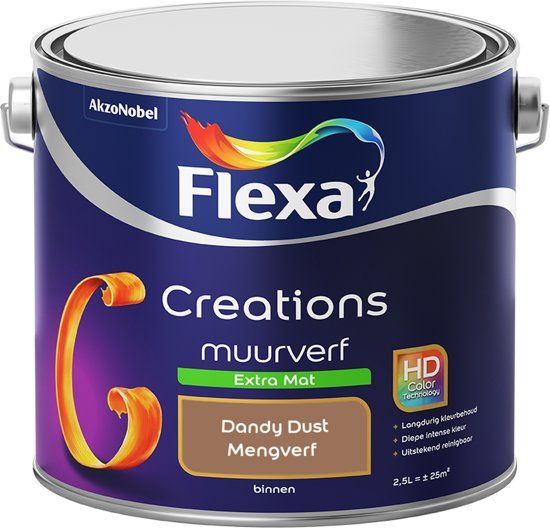 FLEXA Creations Muurverf Extra Mat Dandy Dust 2.5 Liter