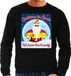 Bellatio Decorations Foute Spanje Kersttrui / sweater - Christmas in Spain we know how to party - zwart voor heren