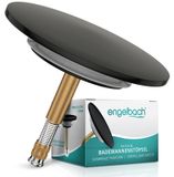 Badstop Baignoire - Universel - Ø 72 mm - Inox - Noir Mat