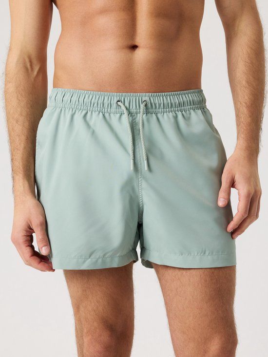 Björn Borg Solid Zwembroek Heren Zwemshort Mannen - Korter Model - 100% Gerecycled Polyester - Slate Gray - Maat XL