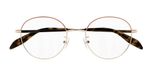 Alexander Mcqueen Am0369o Lunettes de vue unisexe doré rondes havane 53mm
