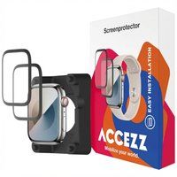 Accezz Duopack Screenprotector met applicator - Transparant - Geschikt voor Apple Watch 10 / 11 - 46 mm