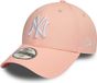 New Era New York Yankees MLB League Essential Roze 9Forty Verstelbare Pet voor Kinderen