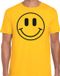 Bellatio Decorations Verkleed shirt heren - Smile / Emoticon - geel - carnaval - foute party - feestkleding XL