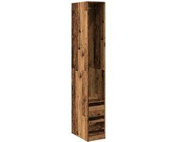 vidaXL Kledingkast - 30x50x200 cm - Bewerkt Hout - Oud Hout