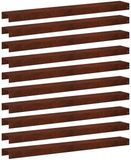 vidaXL Afdekprofiel voor tuinafboording 10 st 100 x 15 x 5 cm