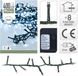 Home & Styling Kerstboomverlichting - Micro Cluster - 8 M - 400 LED's - wit - Zwart snoer