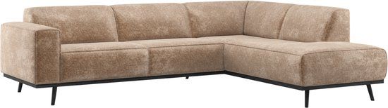 WOOOD Statement Hoekbank Rechts - Chenille - Velvet Taupe
