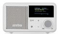 MEDION LIFE S66822 Radio portable mini DAB+ avec Bluetooth (batterie jusqu'à 6,5 heures, petit, écran couleur dimmable, antenne télescopique, réveil, AUX, USB-C) blanc