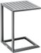 Hespéride ÉVASION table d'appoint carrée en aluminium Gris graphite