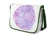 Bonamaison Digitaal bedrukte Messenger schooltas met kaki riem voor meisjes en jongens, boodschappentassen voor scholieren, schoudertassen, grootte: 29x36 cm