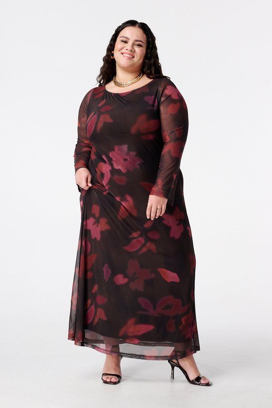 MS Mode Jurk Maxi jurk van mesh