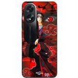 Maniacase Etui Oppo A58 Demon Slayer Kimetsu no Yaiba Itachi Uchiha rood front