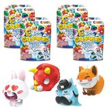 Craze SPLASHERS 4-pack waterspuitdieren voor kinderen, baddieren, 16 verschillende spuitdieren om te verzamelen, 4 stuks badspeelgoed