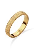 KUZZOI - Ring - Ring Heren Gestructureerd 925 Sterling Zilver - Goud