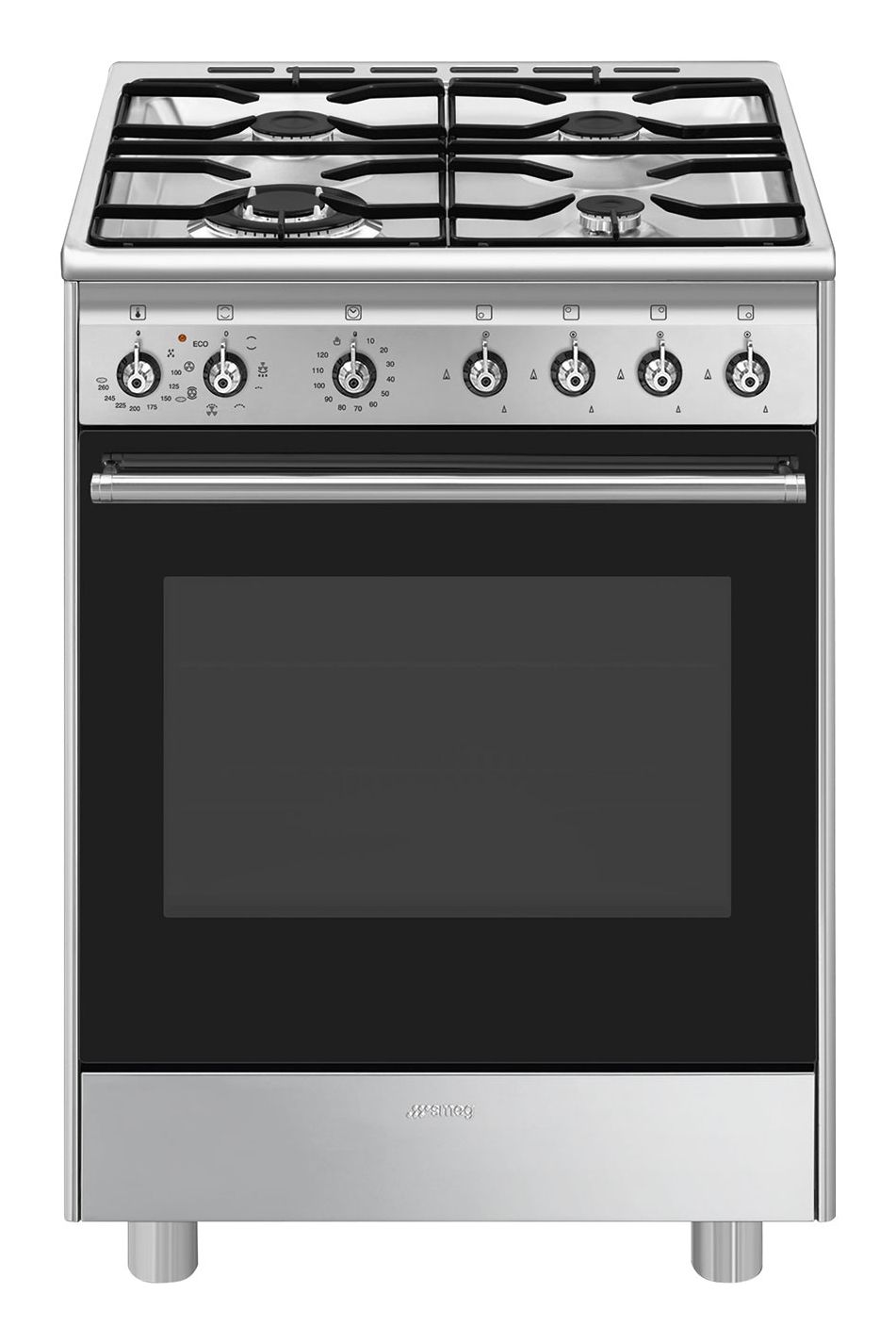 SMEG CX61GMXNLK - Gasfornuis - 60 cm - RVS - 5 kookzones